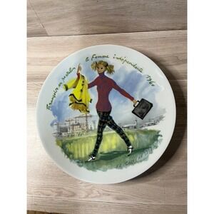 D'arceau-Limoges 8.5" Plate "Les Femmes du Siecle-1960"
